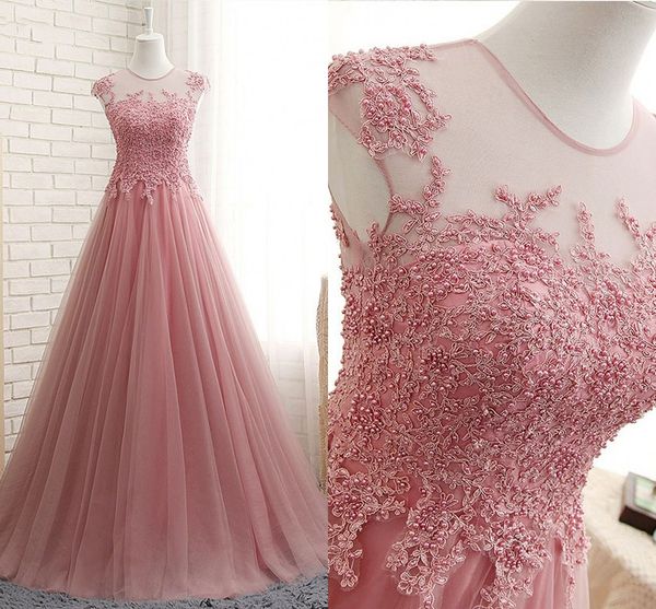 lace pearls pink party prom dresses long 2019 tulle sheer neckline hollow back ruched cap sleeve dresses evening wear formal gowns women, Black
lace pearls pink party prom dresses long 2019 tulle sheer neckline hollow back ruched cap sleeve dresses evening wear formal gowns women, Black