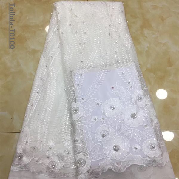 french net lace fabric 2019 latest african lace tulle mesh fabric with beads sequins embroidery for wedding dress, Black;white
french net lace fabric 2019 latest african lace tulle mesh fabric with beads sequins embroidery for wedding dress, Black;white