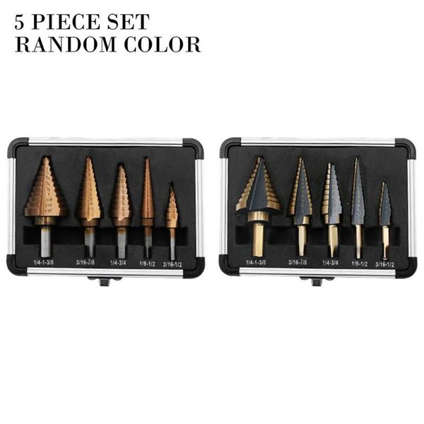 5-piece imperial step drill high speed steel reduce friction and heat for cutting holes 5 pcs
5-piece imperial step drill high speed steel reduce friction and heat for cutting holes 5 pcs
