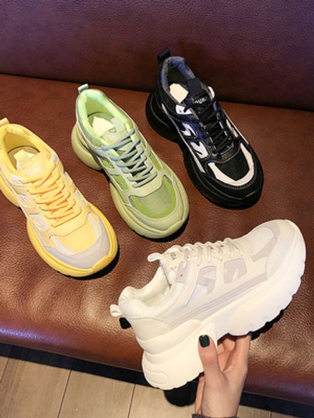sports small white shoes 2020 new spring smart smoked increase in women's shoes wild ins tide dad women, Black
sports small white shoes 2020 new spring smart smoked increase in women's shoes wild ins tide dad women, Black