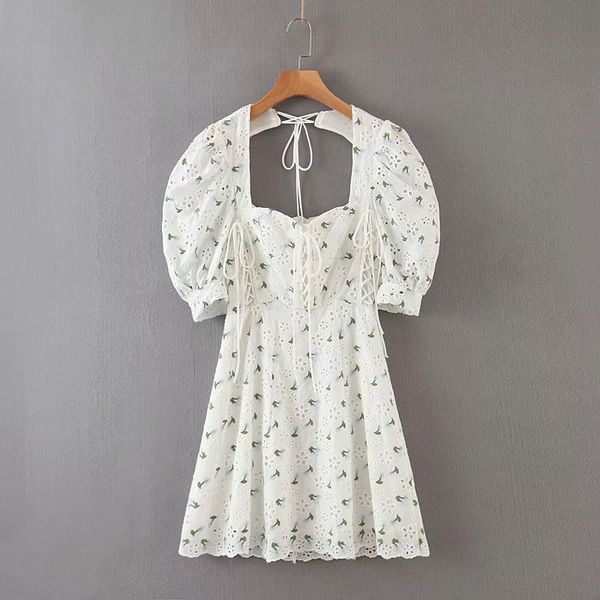 deat 2020 new summer fashion casaual hollow out backless lace up embroidery puff sleeve slim short dress women sd206, Black;gray
deat 2020 new summer fashion casaual hollow out backless lace up embroidery puff sleeve slim short dress women sd206, Black;gray