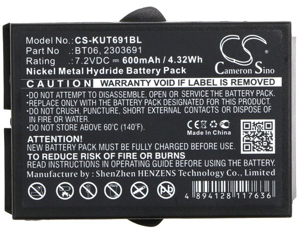 cameron sino 600mah battery 2303691, bt06 for ikusi 2303691, tm60, tm61, tm61transmitters, tm62, tm62 transmitters
cameron sino 600mah battery 2303691, bt06 for ikusi 2303691, tm60, tm61, tm61transmitters, tm62, tm62 transmitters