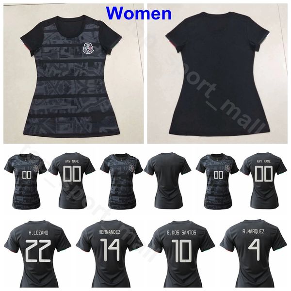 mexico women black soccer jersey 22 lozano 10 santos 14 chicharito 19 peralta 18 guardado 4 marquez 7 layun football shirt kits uniform, Black;yellow
mexico women black soccer jersey 22 lozano 10 santos 14 chicharito 19 peralta 18 guardado 4 marquez 7 layun football shirt kits uniform, Black;yellow