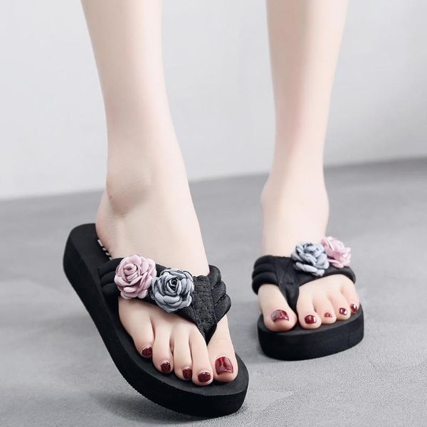flowers non-slip flip flops summer women sandals comfortable indoor bathing beach slipper shoes clip toe high heels sandals#0508, Black
flowers non-slip flip flops summer women sandals comfortable indoor bathing beach slipper shoes clip toe high heels sandals#0508, Black