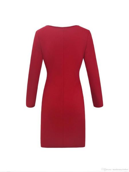 dress deep v-neck buttons designer clothes pencil dress work ol womens autumn bodycon, Black;gray
dress deep v-neck buttons designer clothes pencil dress work ol womens autumn bodycon, Black;gray