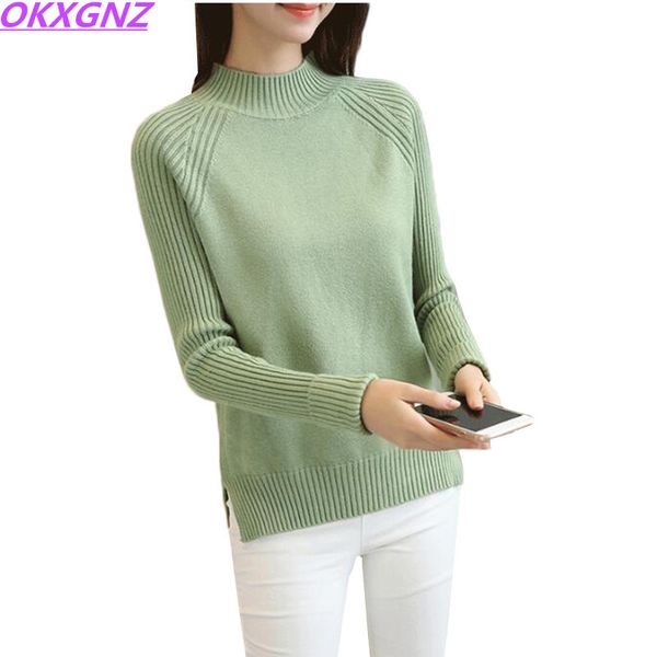 women sweaters 2017 autumn winter pullovers half-height collar knitted sweaters large size long sleeves warm female 321, White;black
women sweaters 2017 autumn winter pullovers half-height collar knitted sweaters large size long sleeves warm female 321, White;black