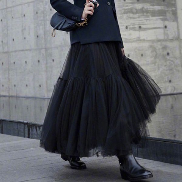 2020 new spring fashion women's clothing pleated multi-layer mesh a-line big bottoms half-body skirt female m064, Black
2020 new spring fashion women's clothing pleated multi-layer mesh a-line big bottoms half-body skirt female m064, Black