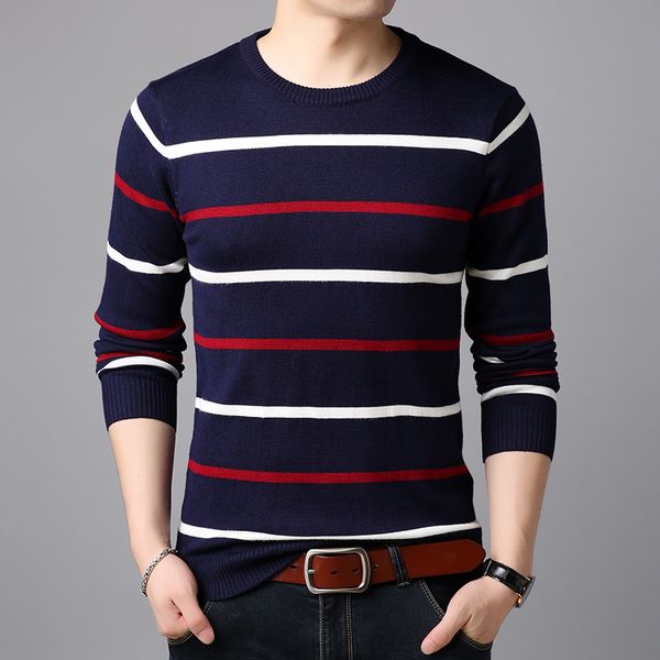 pullover men brand clothing spring autumn winter wool slim fit sweater men casual striped pull jumper by43, White;black
pullover men brand clothing spring autumn winter wool slim fit sweater men casual striped pull jumper by43, White;black