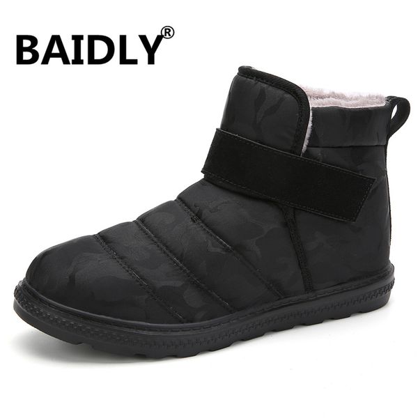 winter men snow boots waterproof lightweight man boots fur plush warm snow shoes for male ankle bootie, Black
winter men snow boots waterproof lightweight man boots fur plush warm snow shoes for male ankle bootie, Black