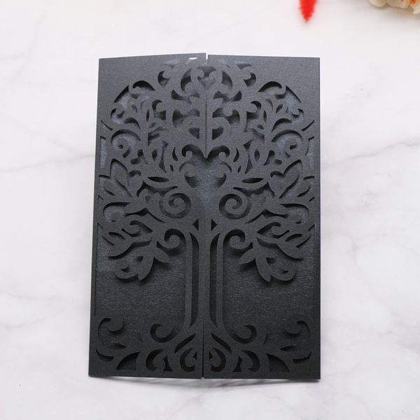 15pcs tree wedding invitation card hollow out greeting card memorial day easter for grand event programs invitation card, Black
15pcs tree wedding invitation card hollow out greeting card memorial day easter for grand event programs invitation card, Black