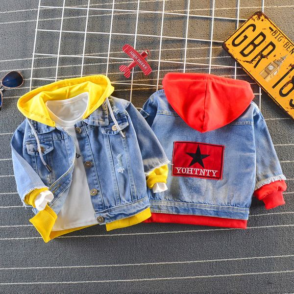 boy girl denim jackets 2020 patchwork kids jeans coat children outerwear clothing spring autumn boy hooded clothes for kids, Blue;gray
boy girl denim jackets 2020 patchwork kids jeans coat children outerwear clothing spring autumn boy hooded clothes for kids, Blue;gray