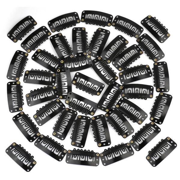 new fashion design 40pcs u shape steel snap metal hair clips with 3 u teeth for hair extension wig weft clip-on tools hot, Golden;silver
new fashion design 40pcs u shape steel snap metal hair clips with 3 u teeth for hair extension wig weft clip-on tools hot, Golden;silver