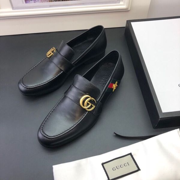 men designer male formal shoes genuine leather classic stripes flat business casual shoes black wedding office shoes size 38-45
men designer male formal shoes genuine leather classic stripes flat business casual shoes black wedding office shoes size 38-45