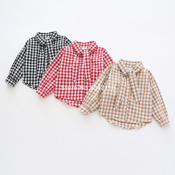 2019 spring boys girls pure cotton knitted plaid bowknot casual long sleeve shirts korean style kids al-match shirt, White;black
2019 spring boys girls pure cotton knitted plaid bowknot casual long sleeve shirts korean style kids al-match shirt, White;black