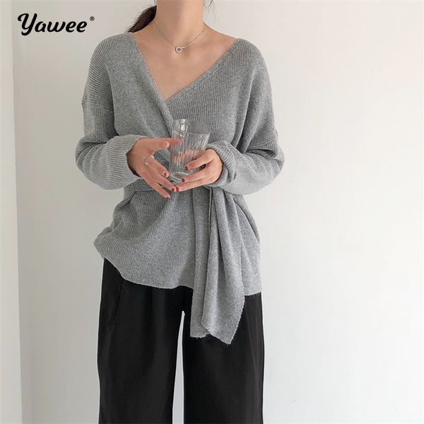 yawee autumn women full sleeve v-neck knitted sashes tie a knot thin new design elegant sweater cardigan coat female, White
yawee autumn women full sleeve v-neck knitted sashes tie a knot thin new design elegant sweater cardigan coat female, White