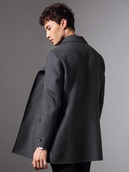 men's wool & blends 2021 double breasted 100% coat men double-sided man jacket spring mens coats overcoat manteau homme kj1574, Black
men's wool & blends 2021 double breasted 100% coat men double-sided man jacket spring mens coats overcoat manteau homme kj1574, Black