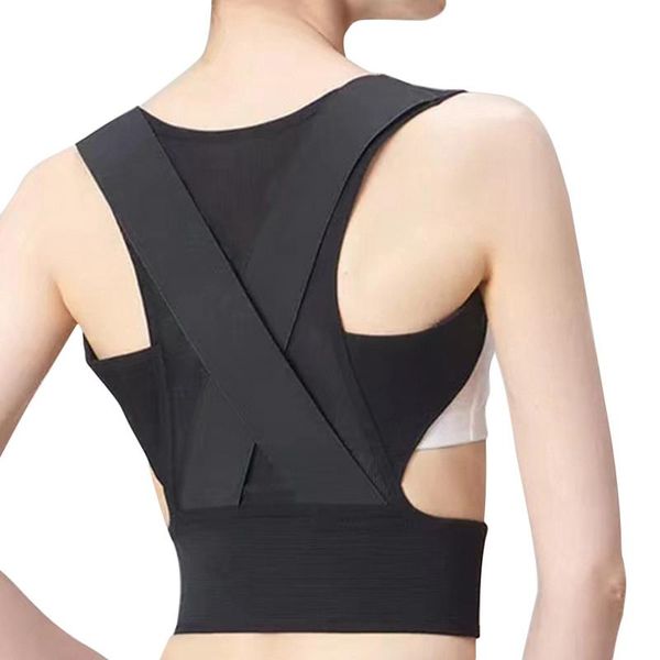 back ortcs adjustable posture corrector pain relief upright posture back supporting backpiece for kids and adults, Black;blue 
back ortcs adjustable posture corrector pain relief upright posture back supporting backpiece for kids and adults, Black;blue