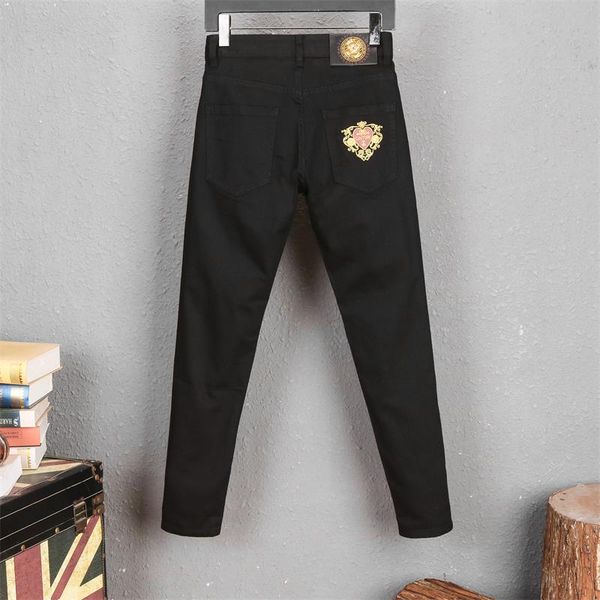 mens slim fit bleached pattern skin-friendly high elasticity all-match cotton blue art youth pop denim for men long pants
mens slim fit bleached pattern skin-friendly high elasticity all-match cotton blue art youth pop denim for men long pants