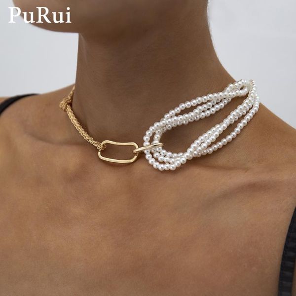 purui goth cuban link chain choker necklace vintage layered imitation pearl collar necklace for women gold color fashion jewelry, Silver
purui goth cuban link chain choker necklace vintage layered imitation pearl collar necklace for women gold color fashion jewelry, Silver