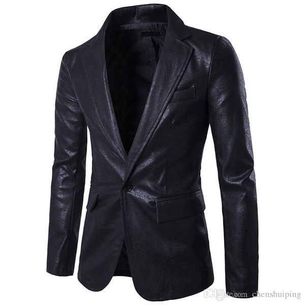 весна новый чистый цвет мужская одежда slim fit искусственная кожа мода мужские костюмы блейзеры бесплатная доставка, White;black 
весна новый чистый цвет мужская одежда slim fit искусственная кожа мода мужские костюмы блейзеры бесплатная доставка, White;black