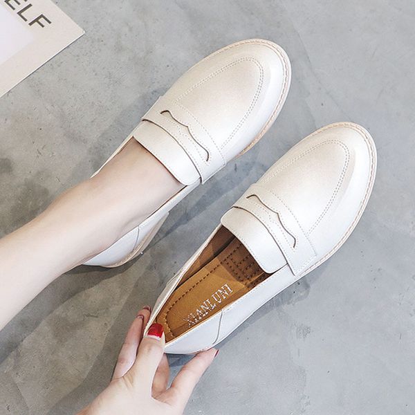 large size oxfords shoes woman white leather flats preppy students shoes casual slip on derby lady loafers college girls bullock, Black
large size oxfords shoes woman white leather flats preppy students shoes casual slip on derby lady loafers college girls bullock, Black