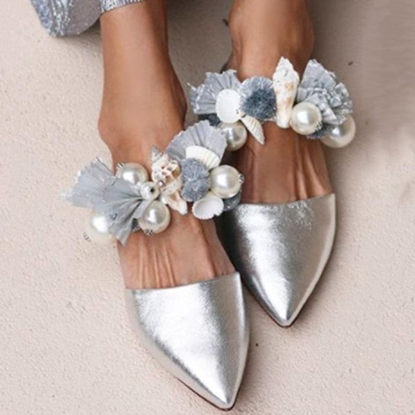 shoes women sandals pointed toe mules flowers beach pearl summer lazy flat causal elegant sandals shoes for formal dress, Black
shoes women sandals pointed toe mules flowers beach pearl summer lazy flat causal elegant sandals shoes for formal dress, Black