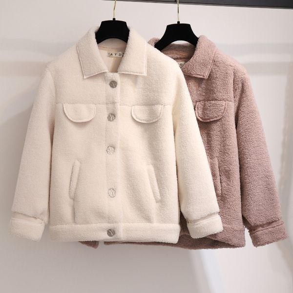 youth clothing fashion short coat 2019 spring autumn new woolen coat female lamb short ladies jacket doll collar tide 4777, Black;brown
youth clothing fashion short coat 2019 spring autumn new woolen coat female lamb short ladies jacket doll collar tide 4777, Black;brown