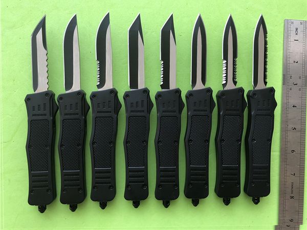 8'' Medium 616 Double action auto knife Black 440C Blade EDC survival gear Hunting A161 Tactical Knife knives Tools with Sheath
8'' Medium 616 Double action auto knife Black 440C Blade EDC survival gear Hunting A161 Tactical Knife knives Tools with Sheath