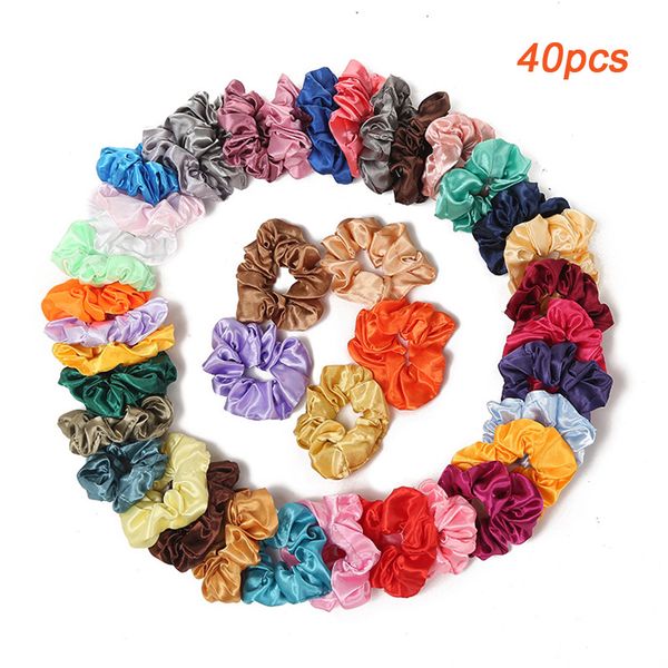 hair rope accessory 40pcs colorful silk satin scrunchy set strong elastic bobble hair bands traceless for ponytail holder cheap
hair rope accessory 40pcs colorful silk satin scrunchy set strong elastic bobble hair bands traceless for ponytail holder cheap
