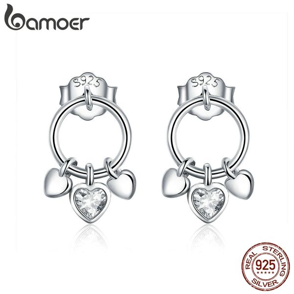 bamoer romantic genuine 925 sterling silver heart to heart stud earrings for women clear cz sterling silver jewelry gift sce494, Golden
bamoer romantic genuine 925 sterling silver heart to heart stud earrings for women clear cz sterling silver jewelry gift sce494, Golden