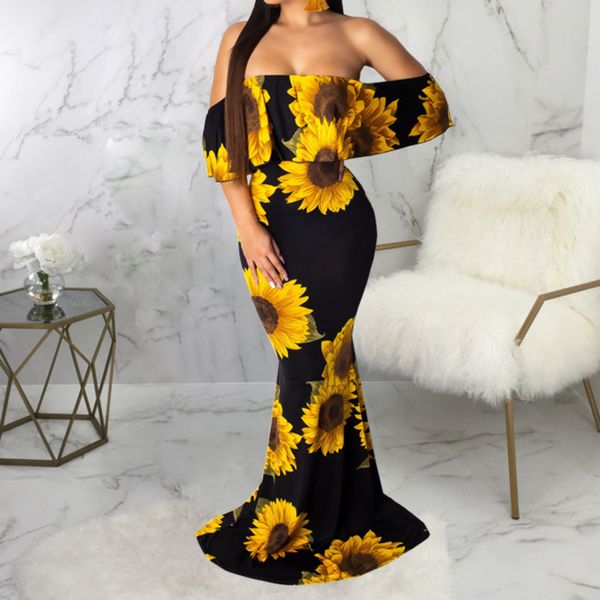 retro vintage floral print bodycon long women's dress casual off shoulder strapless backless maxi dress evening party vestidos, Black;gray
retro vintage floral print bodycon long women's dress casual off shoulder strapless backless maxi dress evening party vestidos, Black;gray