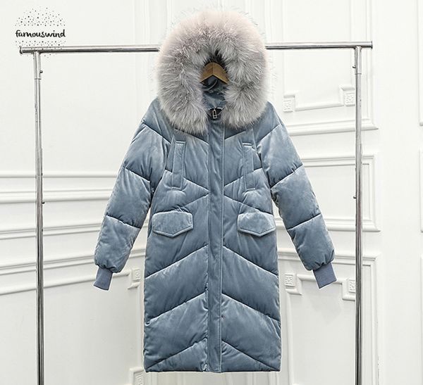 park velvet feather a large fur collar winter jacket long collar made goose with big code womens, Black
park velvet feather a large fur collar winter jacket long collar made goose with big code womens, Black