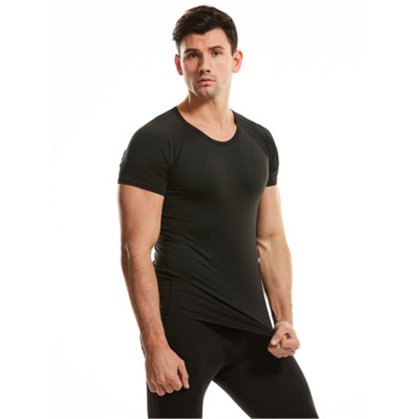 summer elastic ice silk men's t-shirt short sleeve o-neck sports leisure slim solid color bottoming shirts quick-drying clothes, White;black
summer elastic ice silk men's t-shirt short sleeve o-neck sports leisure slim solid color bottoming shirts quick-drying clothes, White;black