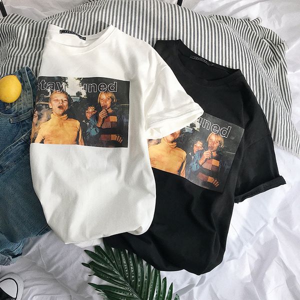 women woman shirt cotton short sleeve women t shirt printed kawaii kids p women tshirts plus size cute, White
women woman shirt cotton short sleeve women t shirt printed kawaii kids p women tshirts plus size cute, White