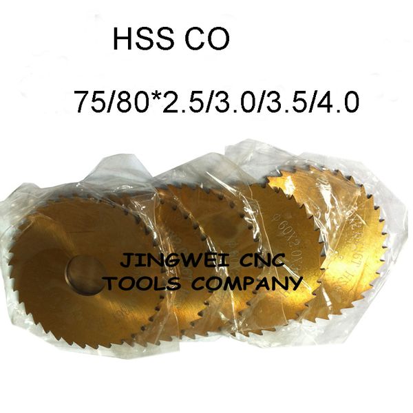 tin coating hssco m35 circular slitting saw blade milling cutter 75/80*2.5/3.0/3.5/4.0*22mm inner dia for stainless steel
tin coating hssco m35 circular slitting saw blade milling cutter 75/80*2.5/3.0/3.5/4.0*22mm inner dia for stainless steel