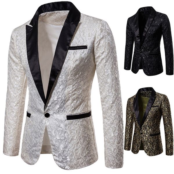 2019 fashion men sequin blazers suit for wedding one button shawl collar gliter suit jacket men nightclub dj blazer jacket f1, White;black
2019 fashion men sequin blazers suit for wedding one button shawl collar gliter suit jacket men nightclub dj blazer jacket f1, White;black