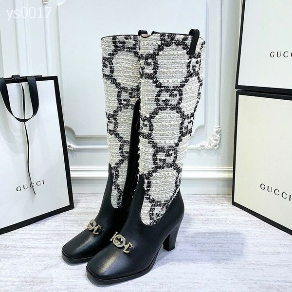 2019 autumn and winter british wind waterproof boots high-heeled women's boots side zipper colorblock stripe thick with ms. knight boot, Black
2019 autumn and winter british wind waterproof boots high-heeled women's boots side zipper colorblock stripe thick with ms. knight boot, Black
