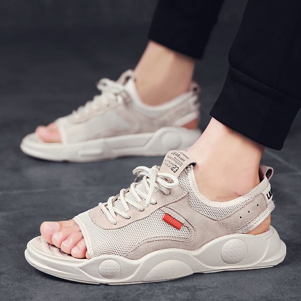 2019 new summer arrivals platform men shoes flat heels air mesh breathable mens leisure sandals mans cross-tied outside shoes, Black
2019 new summer arrivals platform men shoes flat heels air mesh breathable mens leisure sandals mans cross-tied outside shoes, Black