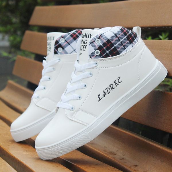 british style sports and leisure board shoes student trend 2019 autumn new korean version of high-men's shoes, Black
british style sports and leisure board shoes student trend 2019 autumn new korean version of high-men's shoes, Black