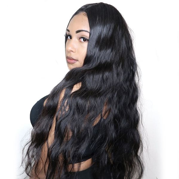 glueless full lace wigs for black women body wave unprocessed indian human hair lace front wigs with natural hairline, Black;brown 
glueless full lace wigs for black women body wave unprocessed indian human hair lace front wigs with natural hairline, Black;brown