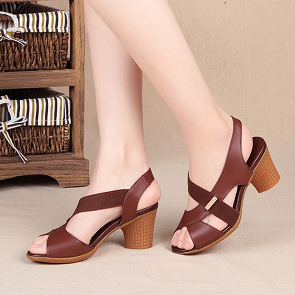 2020 woman peep toe sandals women ankle strap high heels women's thick heel female comfort shoes ladies fashion footwear rubber, Black
2020 woman peep toe sandals women ankle strap high heels women's thick heel female comfort shoes ladies fashion footwear rubber, Black