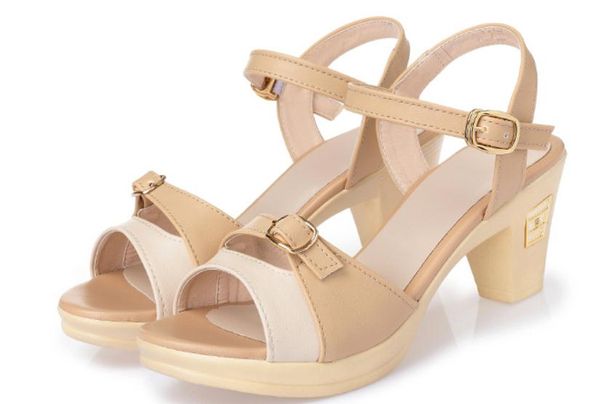 2019 women's sandals in summer with new style high heel coarse heel waterproof table @2401, Black
2019 women's sandals in summer with new style high heel coarse heel waterproof table @2401, Black