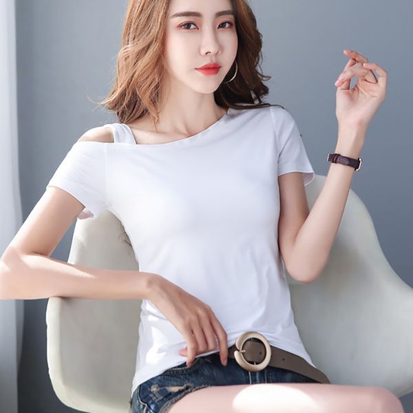 white t shirt women summer black t-shirt female short sleeve modal cotton slim woman clothes tee shirt femme off shoulder top
white t shirt women summer black t-shirt female short sleeve modal cotton slim woman clothes tee shirt femme off shoulder top