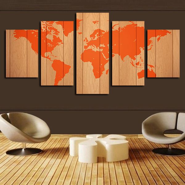 5 panels canvas prints wall art paintings orange world map artworks on canvas oil paintngs giclee pictures wall decor
5 panels canvas prints wall art paintings orange world map artworks on canvas oil paintngs giclee pictures wall decor