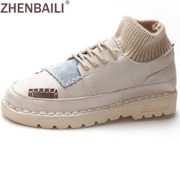 zhenbaili fashion patch knitted ine ankle boots women flat shoes woman platform boots 2019 autumn winter ladies casual shoes, Black
zhenbaili fashion patch knitted ine ankle boots women flat shoes woman platform boots 2019 autumn winter ladies casual shoes, Black