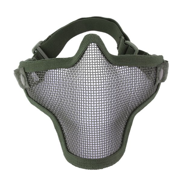 half lower face metal steel net mesh hunting tactical protective mask gofuly, Black
half lower face metal steel net mesh hunting tactical protective mask gofuly, Black