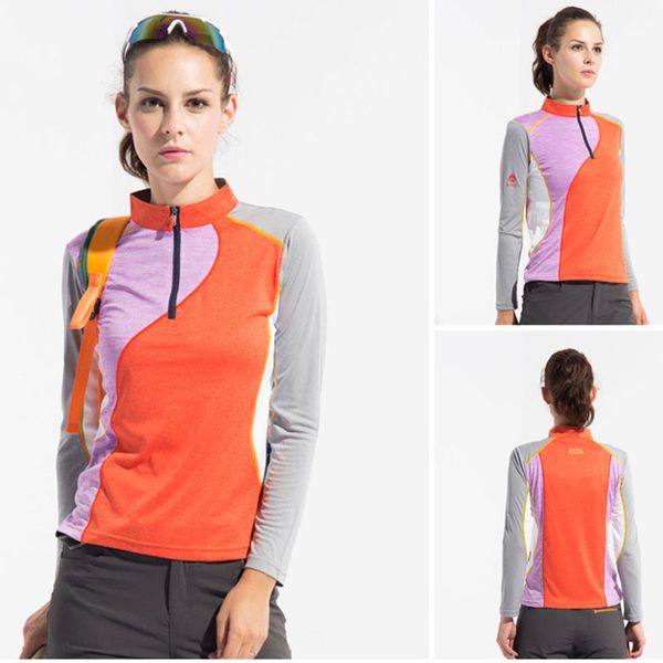 outdoor long-sleeved women stand collar long-sleeved outdoor fast-drying t-shirt stretch slim spell color lady quick-dry clothes, Gray;blue
outdoor long-sleeved women stand collar long-sleeved outdoor fast-drying t-shirt stretch slim spell color lady quick-dry clothes, Gray;blue