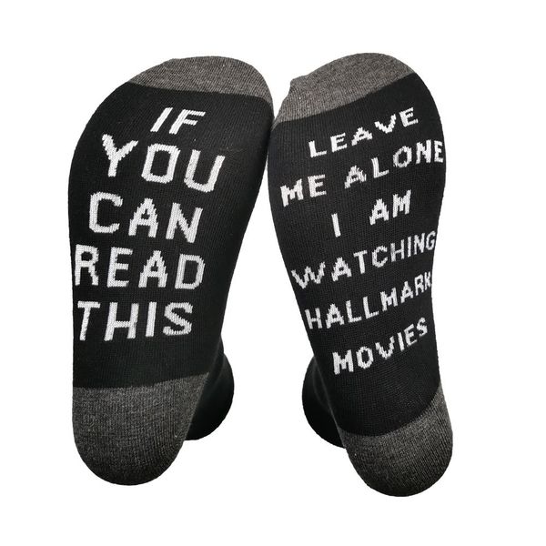 couple new holiday christmas hall mark socks xmas long sock for men women casual letters socks, Black
couple new holiday christmas hall mark socks xmas long sock for men women casual letters socks, Black