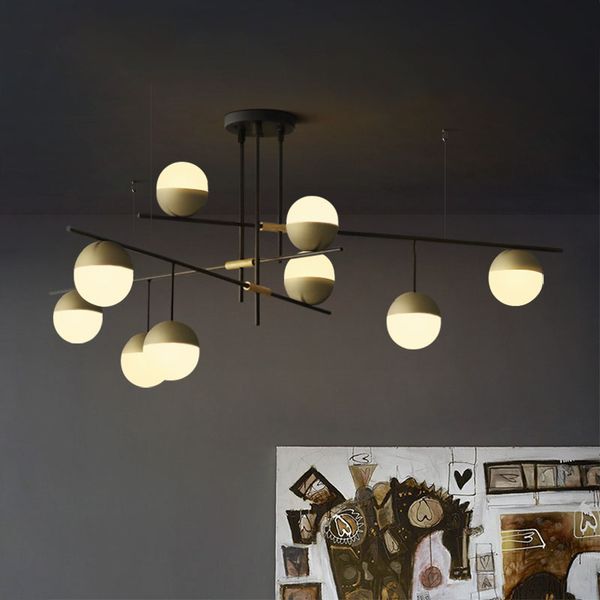 Po tmodern living room nut lamp indu trial wind de igner creative per onality villa re taurant gla ball three chandelier
Po tmodern living room nut lamp indu trial wind de igner creative per onality villa re taurant gla ball three chandelier