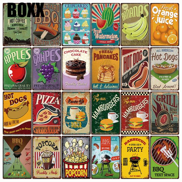 foods dogs hamburger popcorn bbq pizza metal sign tin poster home decor bar wall art painting 20*30 cm size
foods dogs hamburger popcorn bbq pizza metal sign tin poster home decor bar wall art painting 20*30 cm size